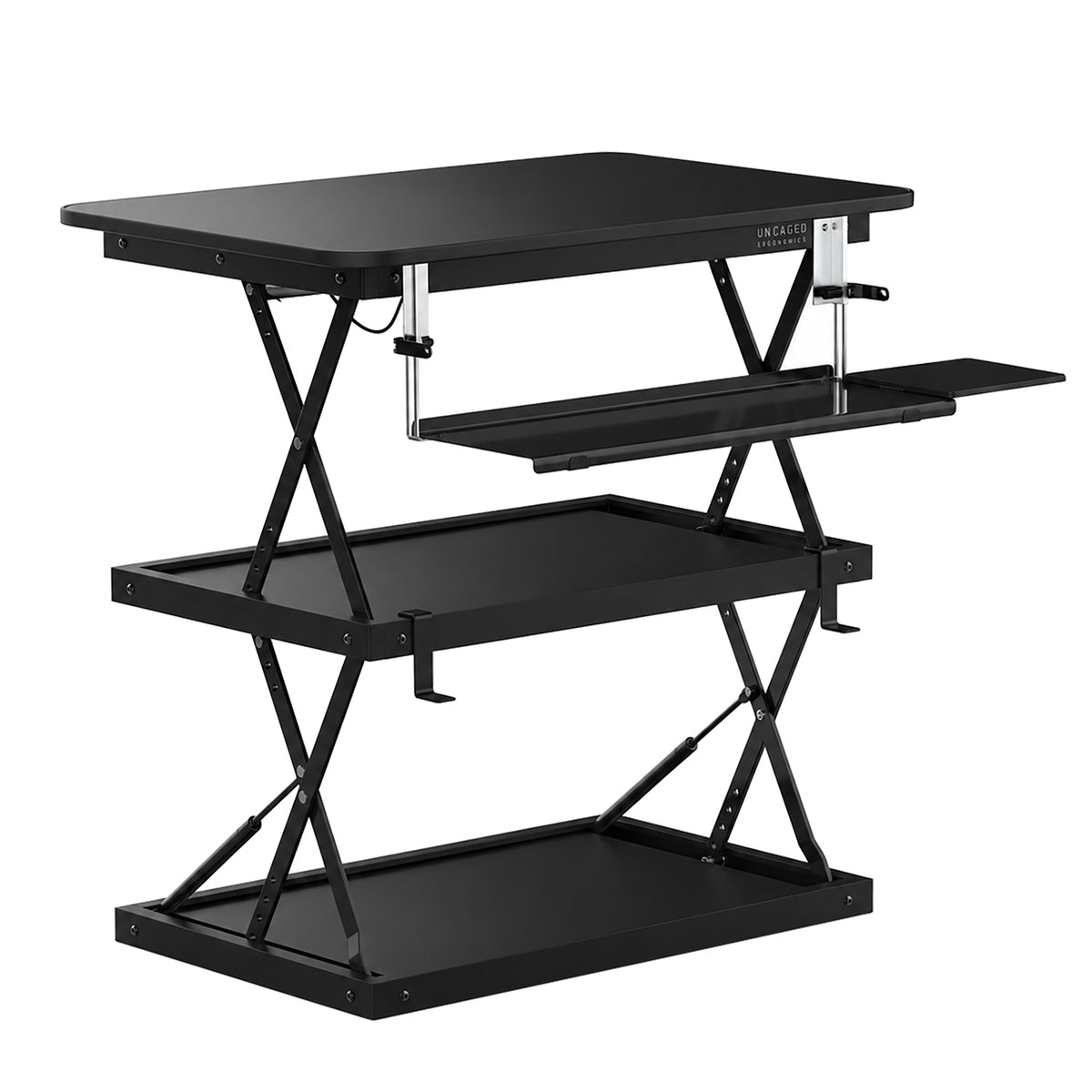 UNCAGED ERGONOMICS CDM-B Adjustable Standing Desk Converter