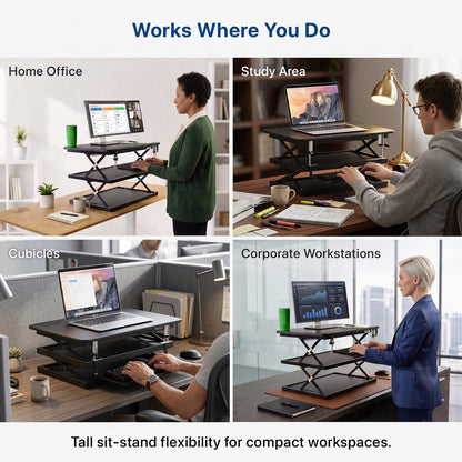 UNCAGED ERGONOMICS CDM-B Adjustable Standing Desk Converter