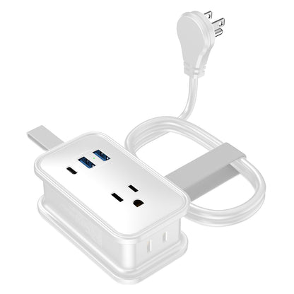 UNCAGED ERGONOMICS TRAVEL Power Strip White (Part Number: TC-WHITE)