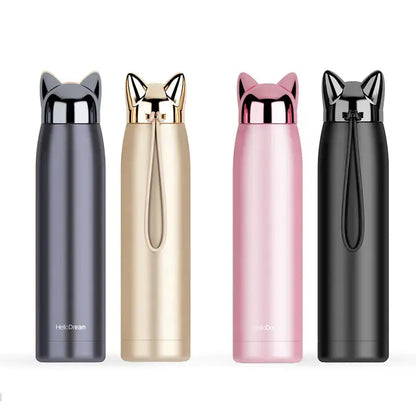 Cartoon Lightning Fox Insulated Water Bottle Atticus Goods
