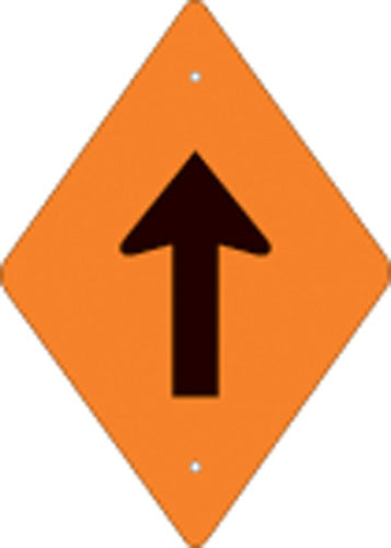 VOSS SIGNS Orange Plastic Reflective Trail Blazer Vertical Arrow - Part Number 262 DA VOR