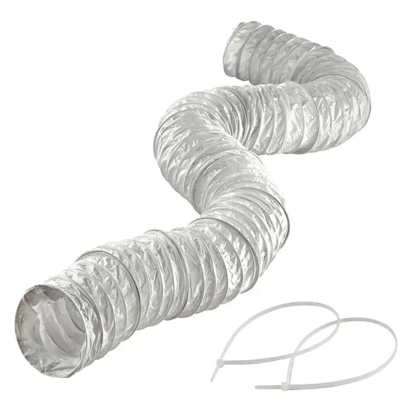 LAMBRO(R) 1303 8 ft White PVC Ventilation Hose with Steel Helix for Easy Exhaust Installation