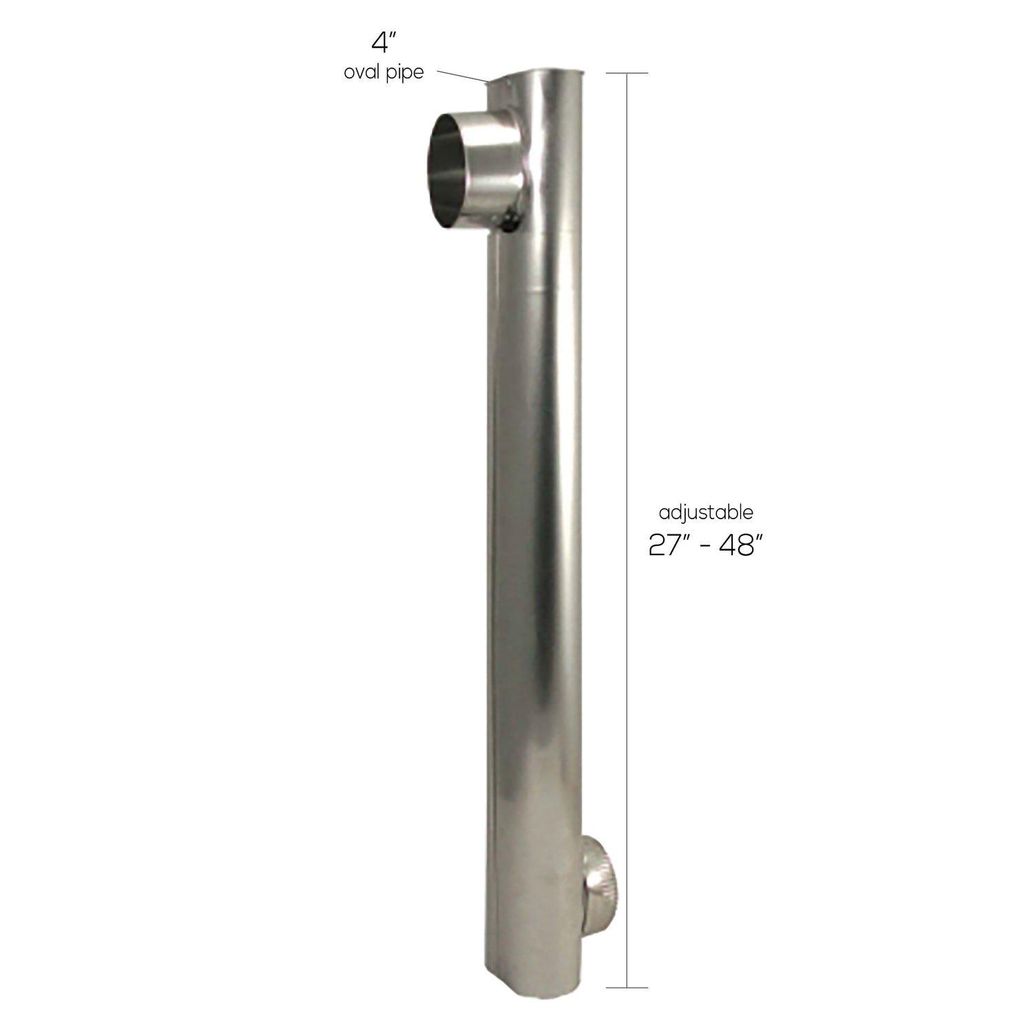 DEFLECTO(R) DAF2 4-Inch Oval Tight Fit Dryer Vent Duct