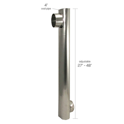 DEFLECTO(R) DAF2 4-Inch Oval Tight Fit Dryer Vent Duct