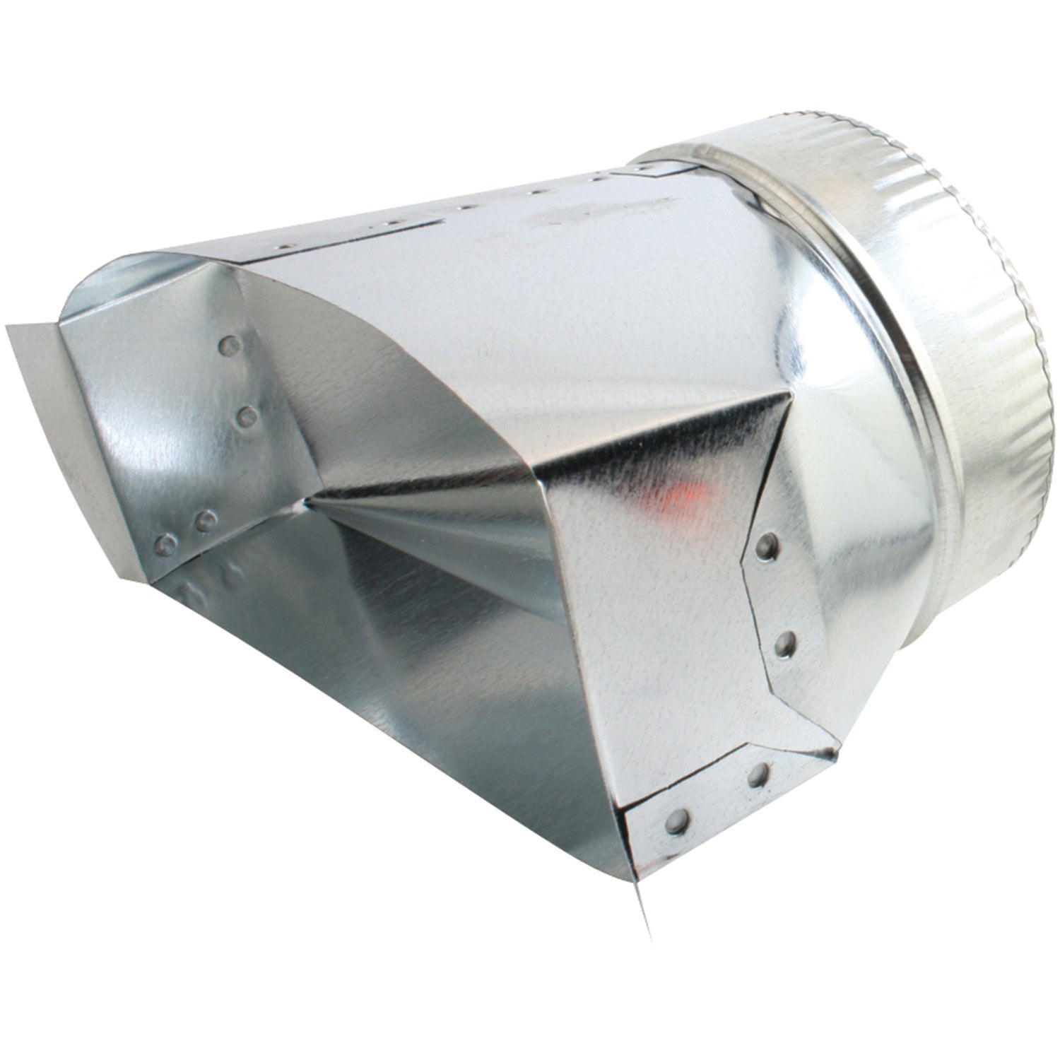 DEFLECTO DGT36 Galvanized Round Transition for Duct Conversion