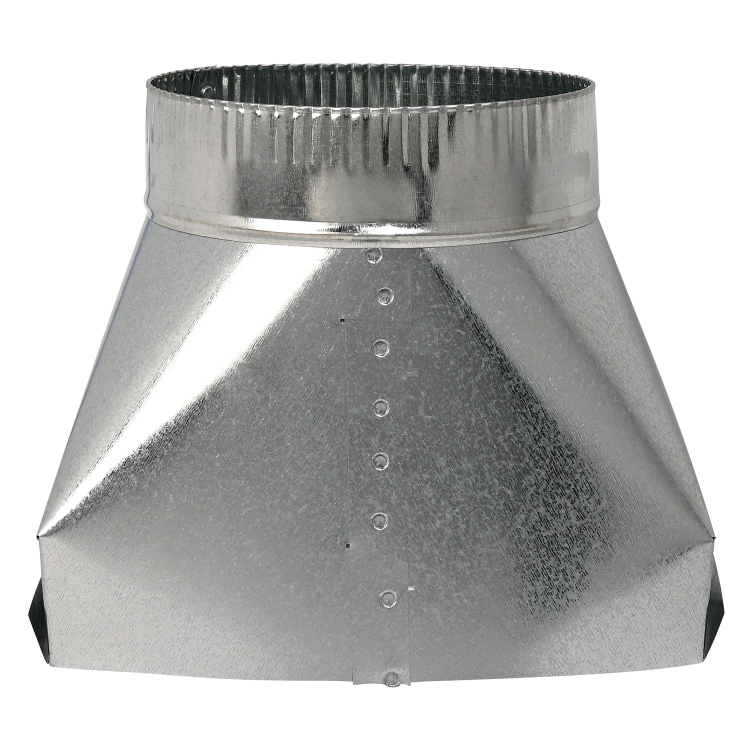 DEFLECTO(R) DGT37 Galvanized Round Transition for Duct Conversion