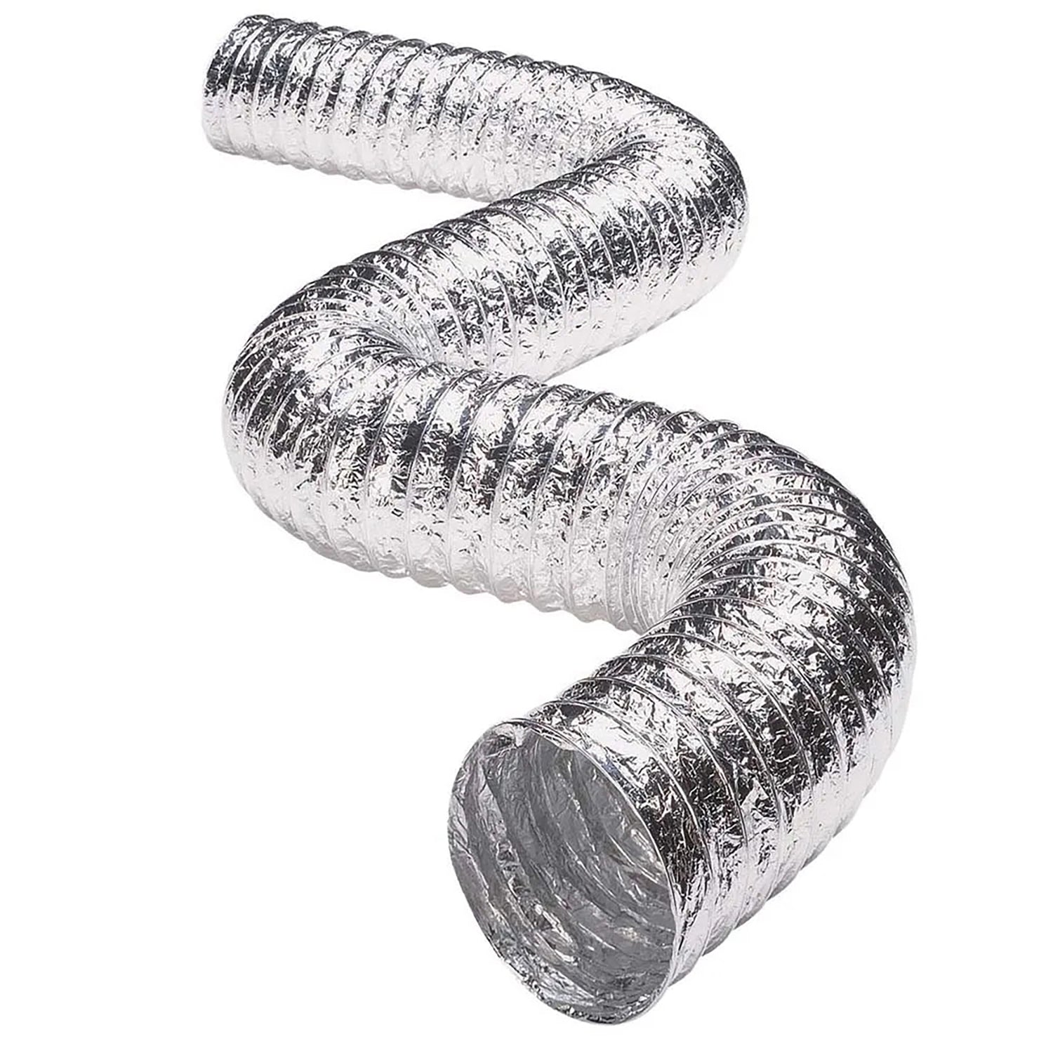 Deflecto F0408MSX 8 ft Suppurr Flex Duct for Dryer Venting and HVAC Applications