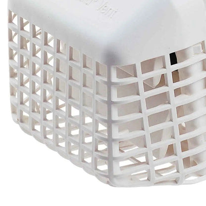 DEFLECTO Guard Vent Hood GVHAW4 - 4-Inch White Pipe and Collar Vent Cover
