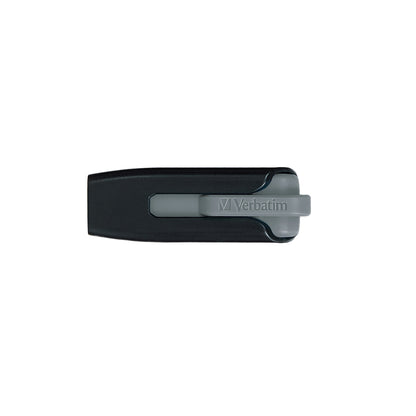 Verbatim 49189 128GB Store 'n' Go V3 USB Flash Drive, Gray