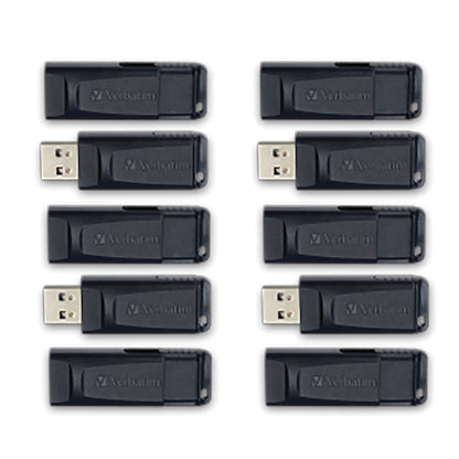 Verbatim 70893 32GB Retractable USB Flash Drives, 10-Pack