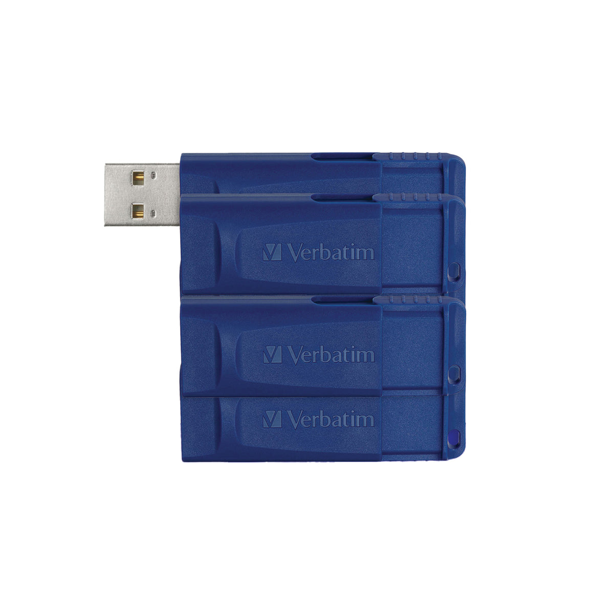 Verbatim 99121 8GB USB Flash Drive, Blue, 5-Pack
