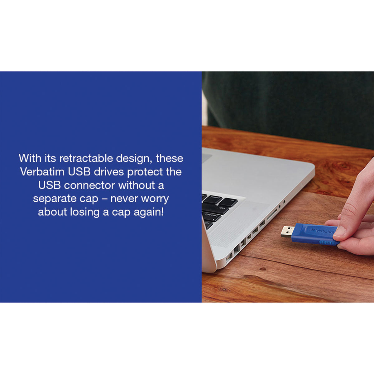 Verbatim 99121 8GB USB Flash Drive, Blue, 5-Pack