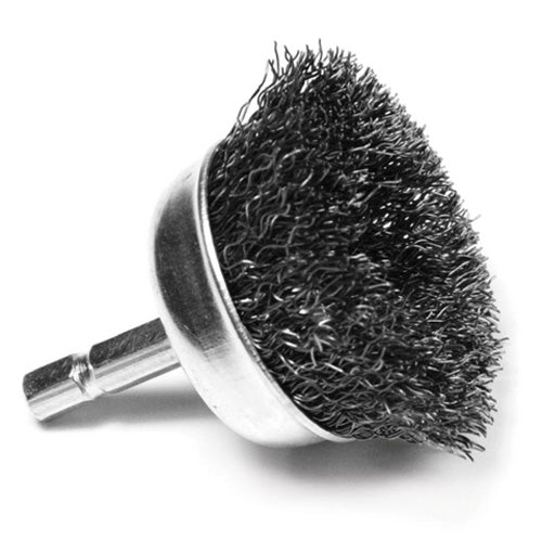Performance Tool W1212 Cupped Wire Brush - 2 Inch Diameter for Heavy-Duty Cleaning