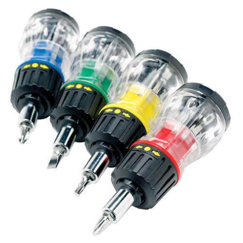 Performance Tool 7-in-1 Stubby Screwdriver Set – Compact and Versatile Tool Kit
