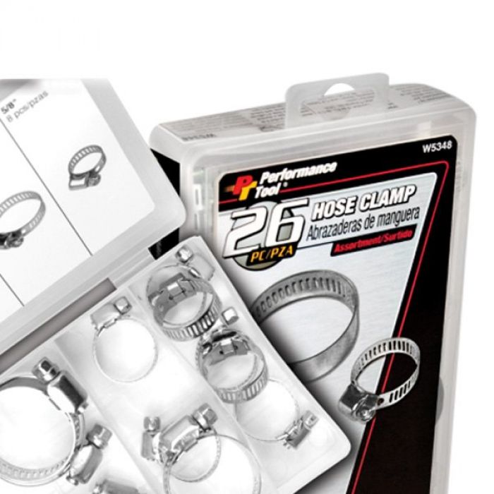 Performance Tool W5348 Hose Clamp Kit – 26 Piece set for Secure Connections