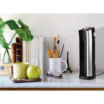 BLACK+DECKER BFT114 14-Inch Mini Tower Fan, Black
