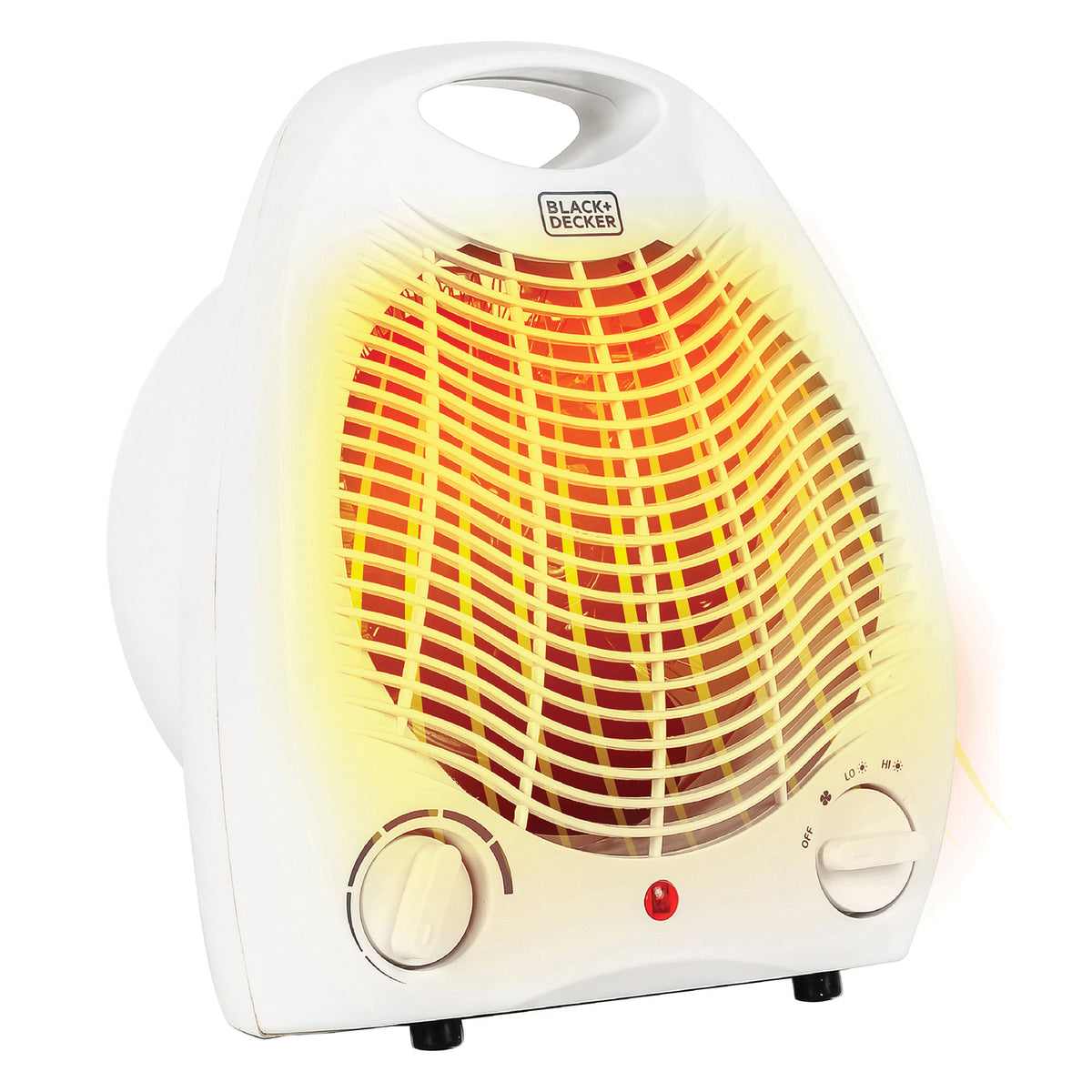BLACK+DECKER BHD101W Portable Desktop Heater, White