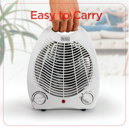 BLACK+DECKER BHD101W Portable Desktop Heater, White