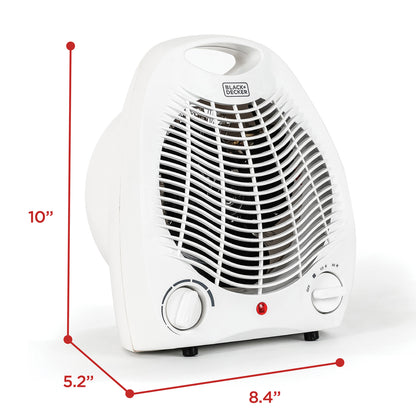 BLACK+DECKER BHD101W Portable Desktop Heater, White