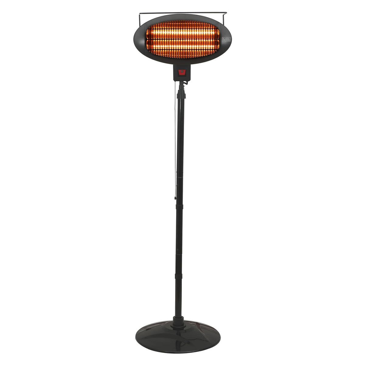 BLACK+DECKER BHOF04 Outdoor Patio Electric Heater, 1,500-Watt Halogen Tower Heater