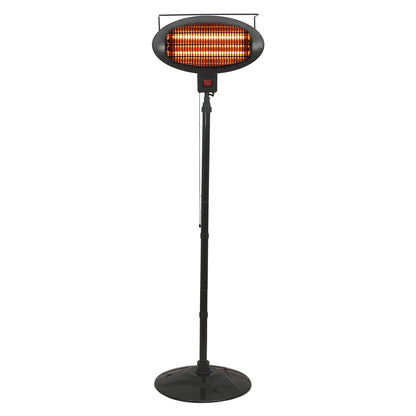 BLACK+DECKER BHOF04 Outdoor Patio Electric Heater, 1,500-Watt Halogen Tower Heater