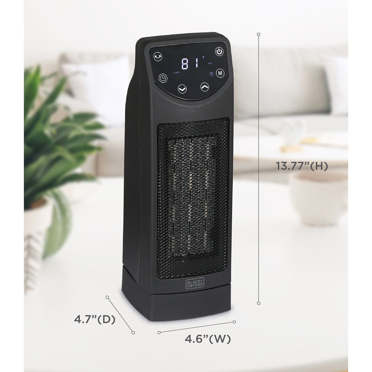 BLACK+DECKER BHTC650R 1,500-Watt Oscillating Ceramic Space Heater with Remote
