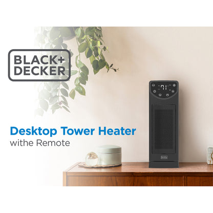 BLACK+DECKER BHTC650R 1,500-Watt Oscillating Ceramic Space Heater with Remote