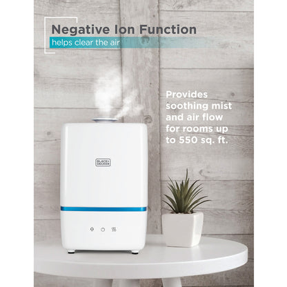 BLACK+DECKER BUHW50 1.32-Gallon Ultrasonic Cool and Warm Mist Humidifier