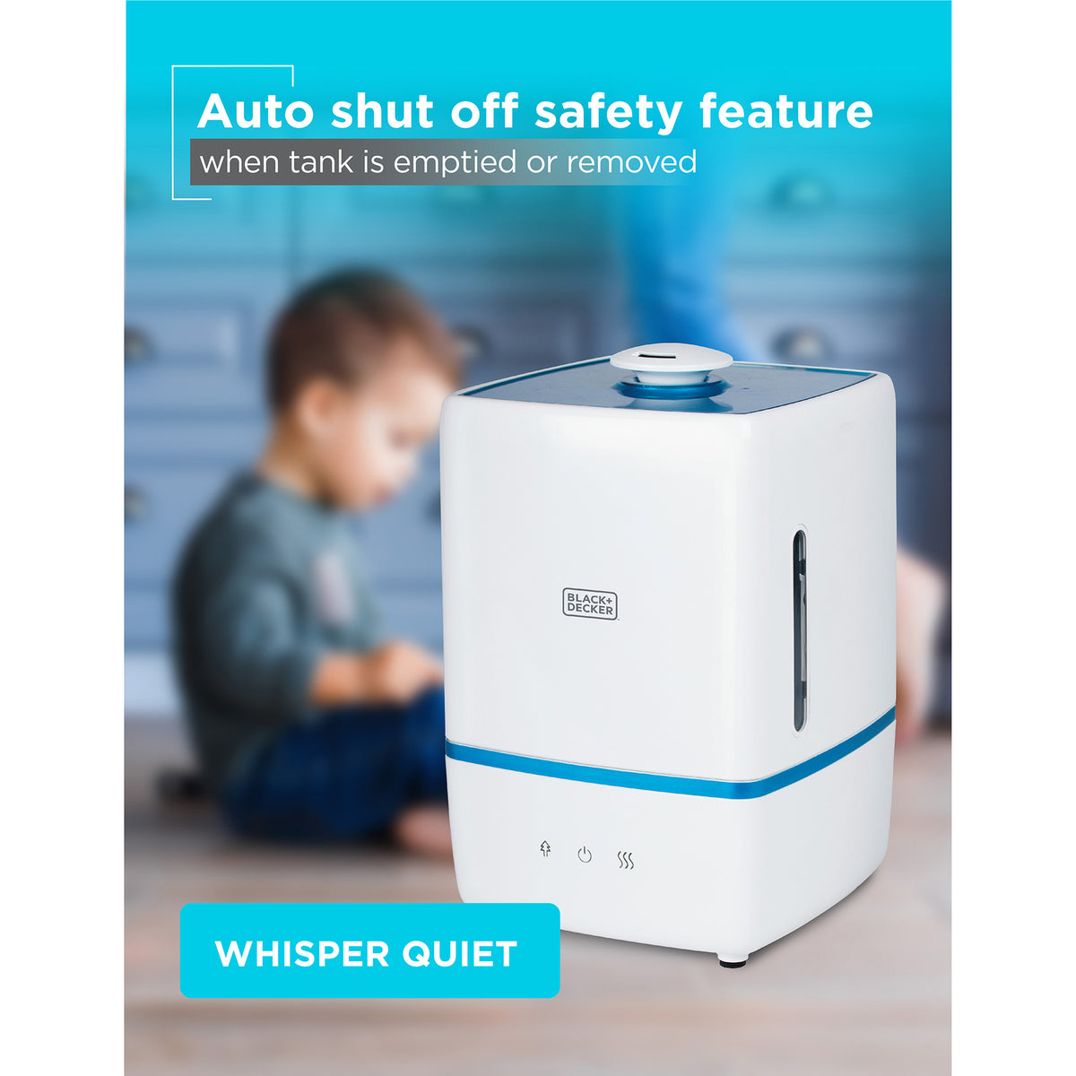 BLACK+DECKER BUHW50 1.32-Gallon Ultrasonic Cool and Warm Mist Humidifier