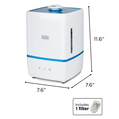 BLACK+DECKER BUHW50 1.32-Gallon Ultrasonic Cool and Warm Mist Humidifier