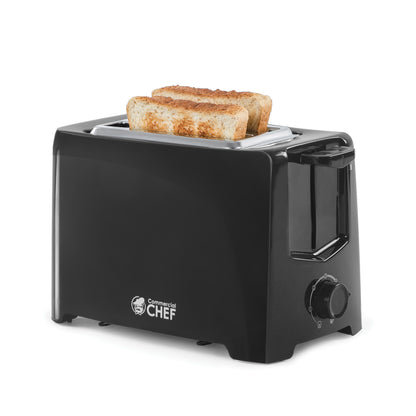 COMMERCIAL CHEF CCT2201B 2-Slice Black Toaster