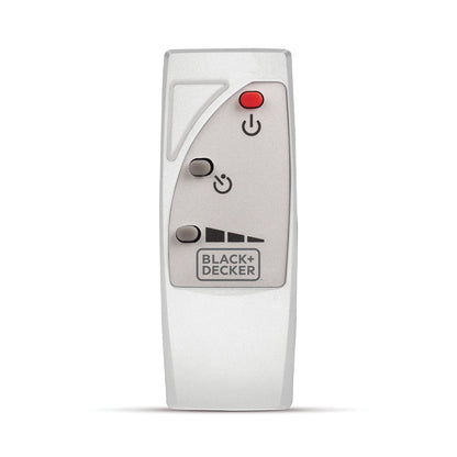 BLACK+DECKER BFSR16W 16-Inch Stand Fan with Remote, White