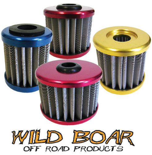 Wild Boar Stainless Steel Oil Filter for Kawasaki and Suzuki - Part CRT01SK