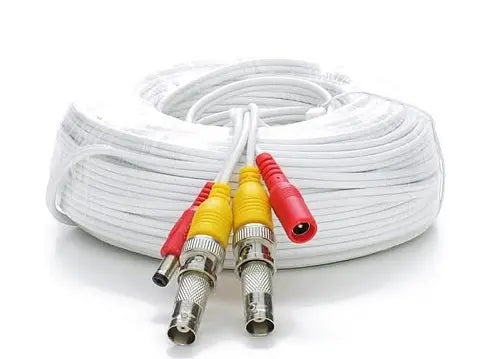Miscellaneous 100ft RG59 Siamese CCTV Cable with BNC Male Connectors and Power Leads