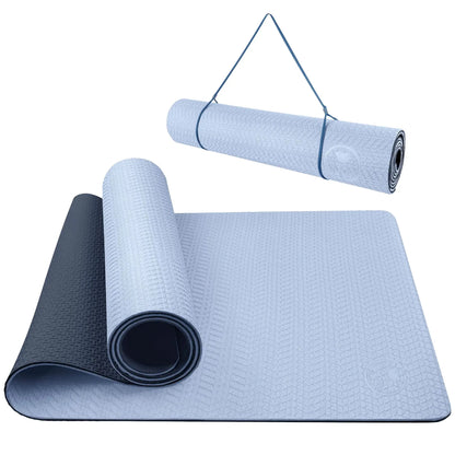 IUGA Yoga Mat Non Slip Anti-tear Yoga Mats Eco Friendly Hot Yoga Mat Thick Workout & Exercise Mat for Yoga Pilates and Fitness (72"x 24"x 6mm) Atticus Goods
