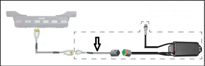 Yamaha 6-inch NMEA2000 AGI and Helm Master Adapter, Model 6Y9-83553-50-00