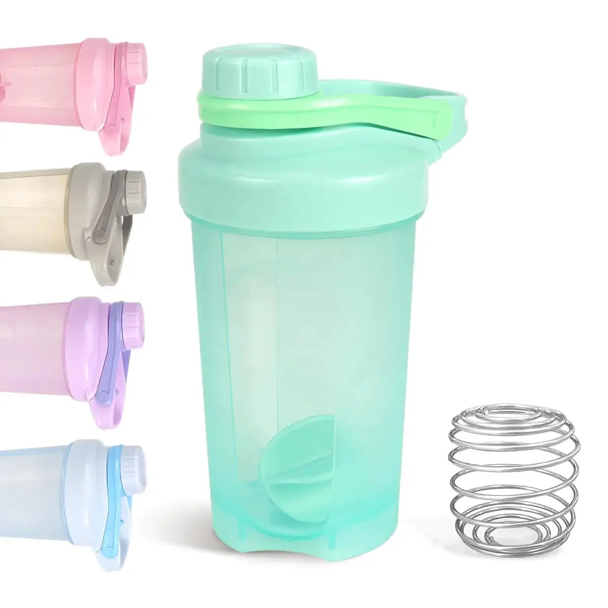 D.Y.A 16oz Shaker Bottle，Leak Proof Sports Shaker Cups for Protein Shakes，Shaker Bottle for Pre Workout and Travel To Go，BPA Free & Easy Clean Protein Shaker BottleGreen Atticus Goods