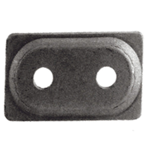 WOODYS ADD2-3810-B Double Digger Aluminum Support Plate, 5/16 Inch, Black, Pack of 48
