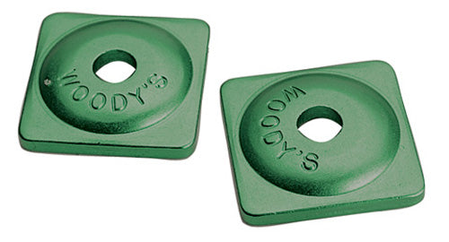 WOODYS ASW-3730-B Square Aluminum Plate, 7mm Thickness, Green Bag of 96