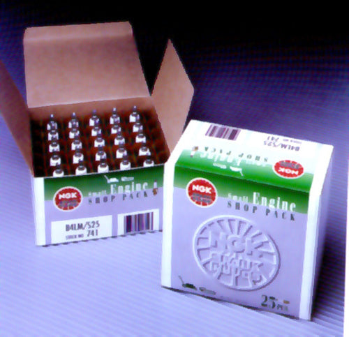 NGK BPM6A-25 Spark Plug Shop Pack – Model 747, 25 Pack