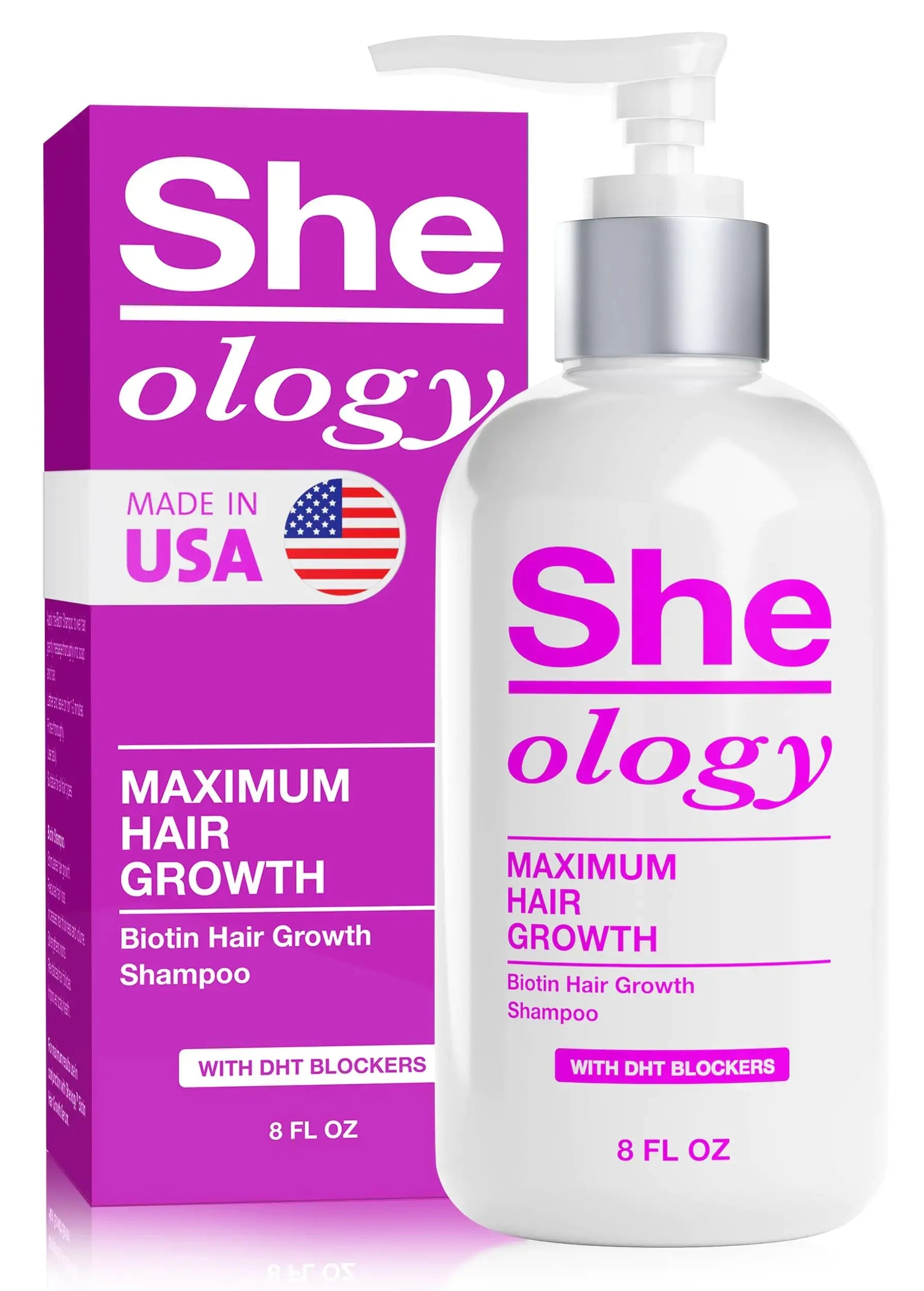 Guyology Labs Sheology Hair Growth Shampoo for Thinning Hair for Women - Biotin Keratin - Saw Palmetto - DHT Blockers - Reduces Hair Loss Promotes Growth & Thickening - Made in USA Atticus Goods