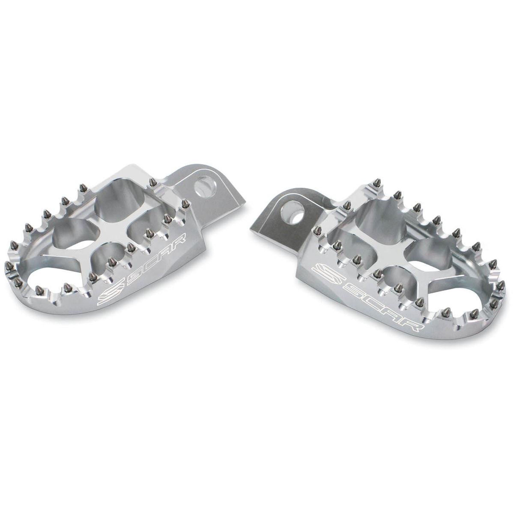 Twin Air Evolution Footpegs for KX125 (2003-2008) and KX250 (2004) / RMZ250 (2004), Silver