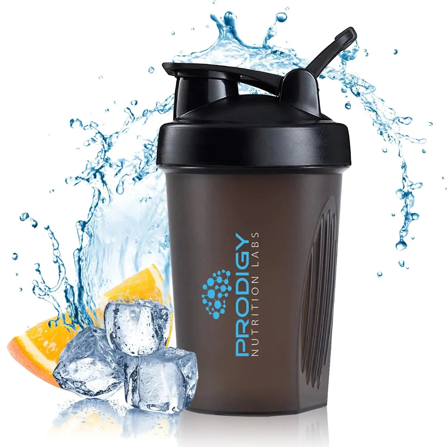 Prodigy Nutrition Labs Premium Shaker Bottle Perfect for Protein Shakes and Pre Workout -14 Ounce (Black) Atticus Goods