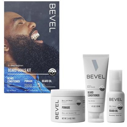 Bevel Mens Beard Grooming Kit - Includes Beard Conditioner Beard Balm and Beard Oil to Soften Hydrate and Strengthen Beard and Reduce Skin Irritation and Redness (Packaging May Vary) Atticus Goods