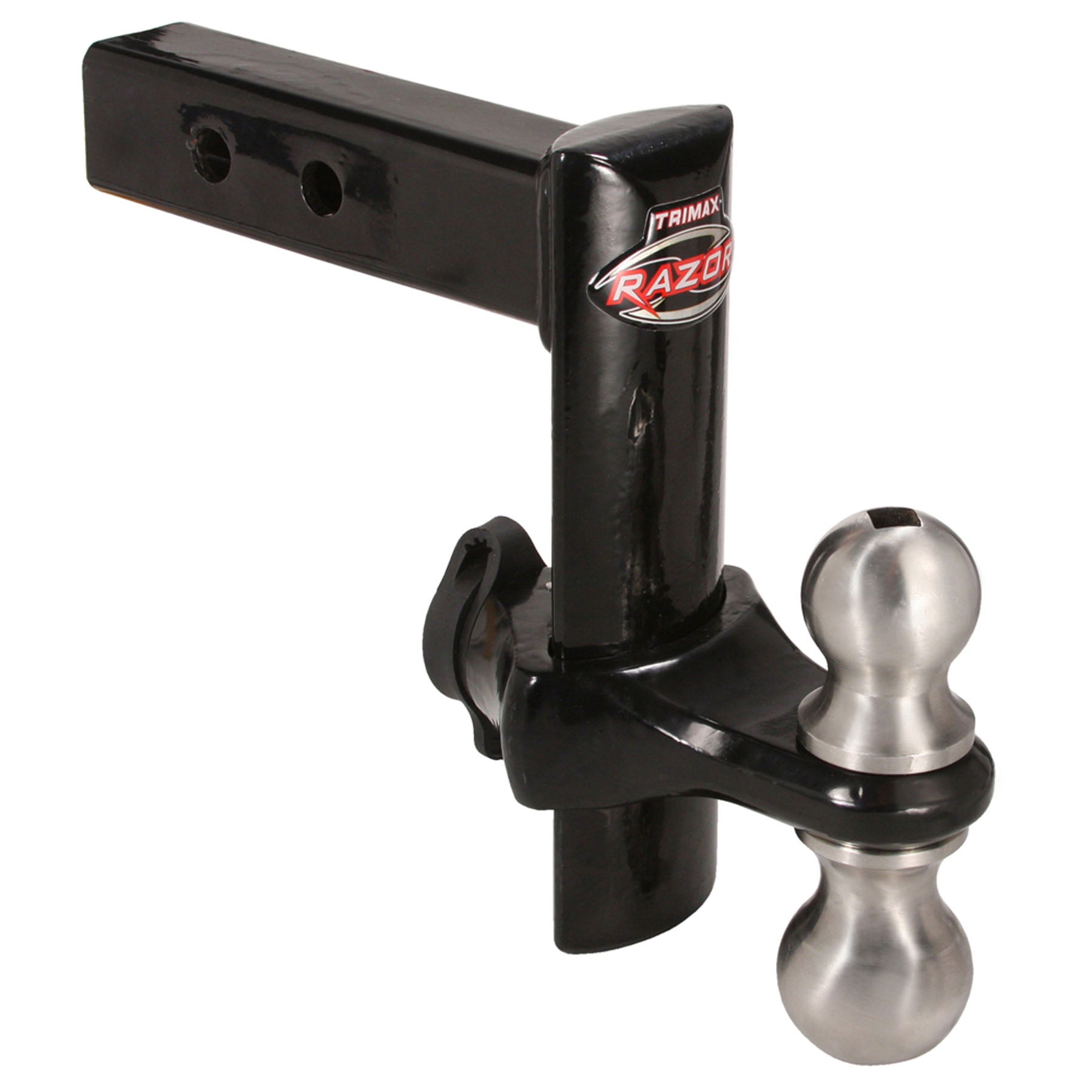 TRIMAX Razor 8-Inch Powder-Coated Boat Black Drop Hitch TRZ8PB