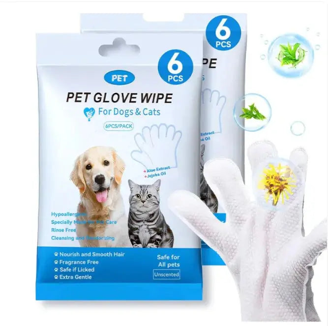 Pet Cleaning Gloves & Wipes Atticus Goods