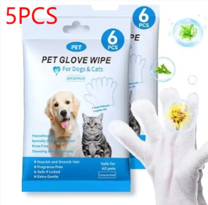 Pet Cleaning Gloves & Wipes Atticus Goods