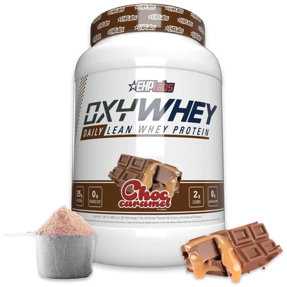 EHP Labs OxyWhey Whey Protein Powder - 25g of Whey Isolate Protein Powder Meal Replacement Shake Sugar Free Protein Powder - 25 Serves (Chocolate Caramel) Atticus Goods