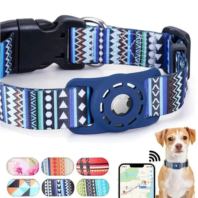 Digital Printing Collar for Apple Airtag - Pets Accessories Atticus Goods