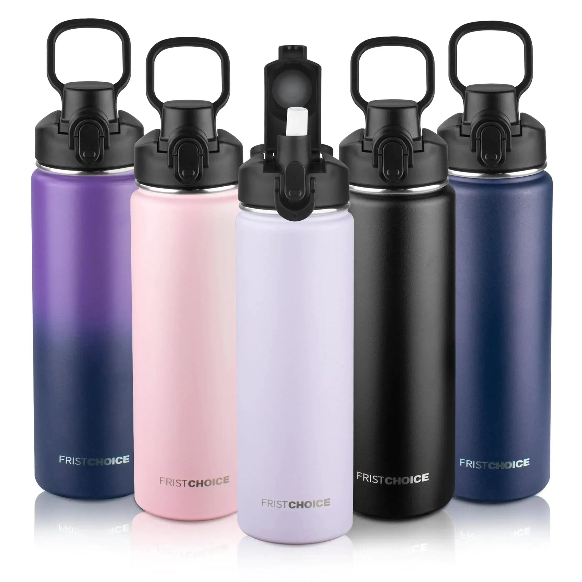 FristChoice Insulated water bottle with Straw24oz Stainless Steel Water Bottle for Adult KidsDouble Wall Vacuum Wide Mouth Insulated Water Bottle for SportsBPA-free and Leak-proof（24ozLavender） Atticus Goods